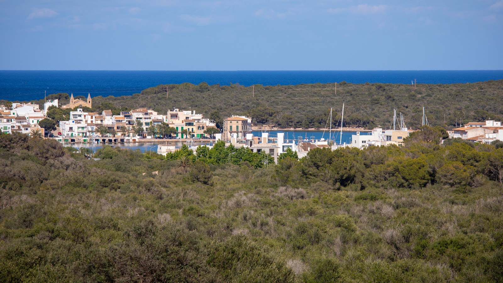 Views of the harbour, sea and old town from the rooftop