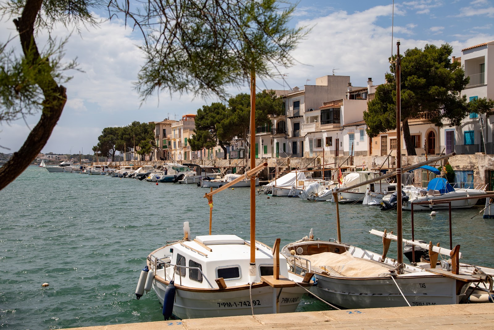 Fishing boats in Portocolom harbour